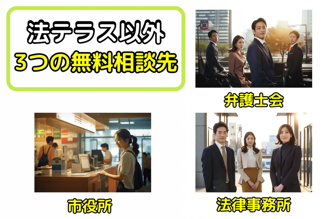 法テラス以外の無料相談先