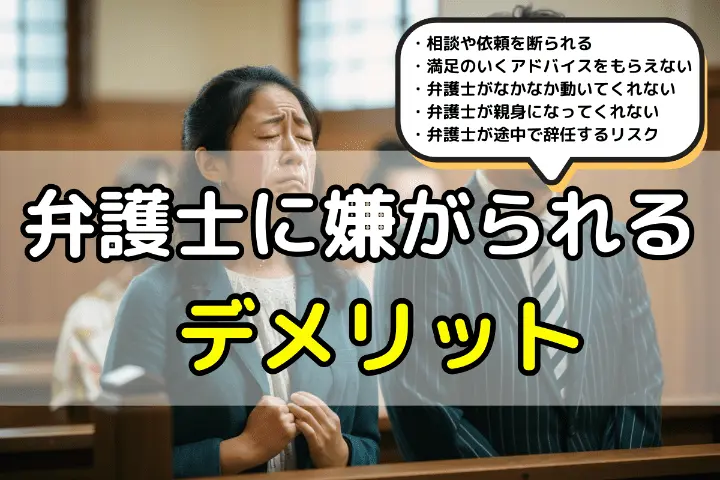 弁護士に嫌がられるデメリット